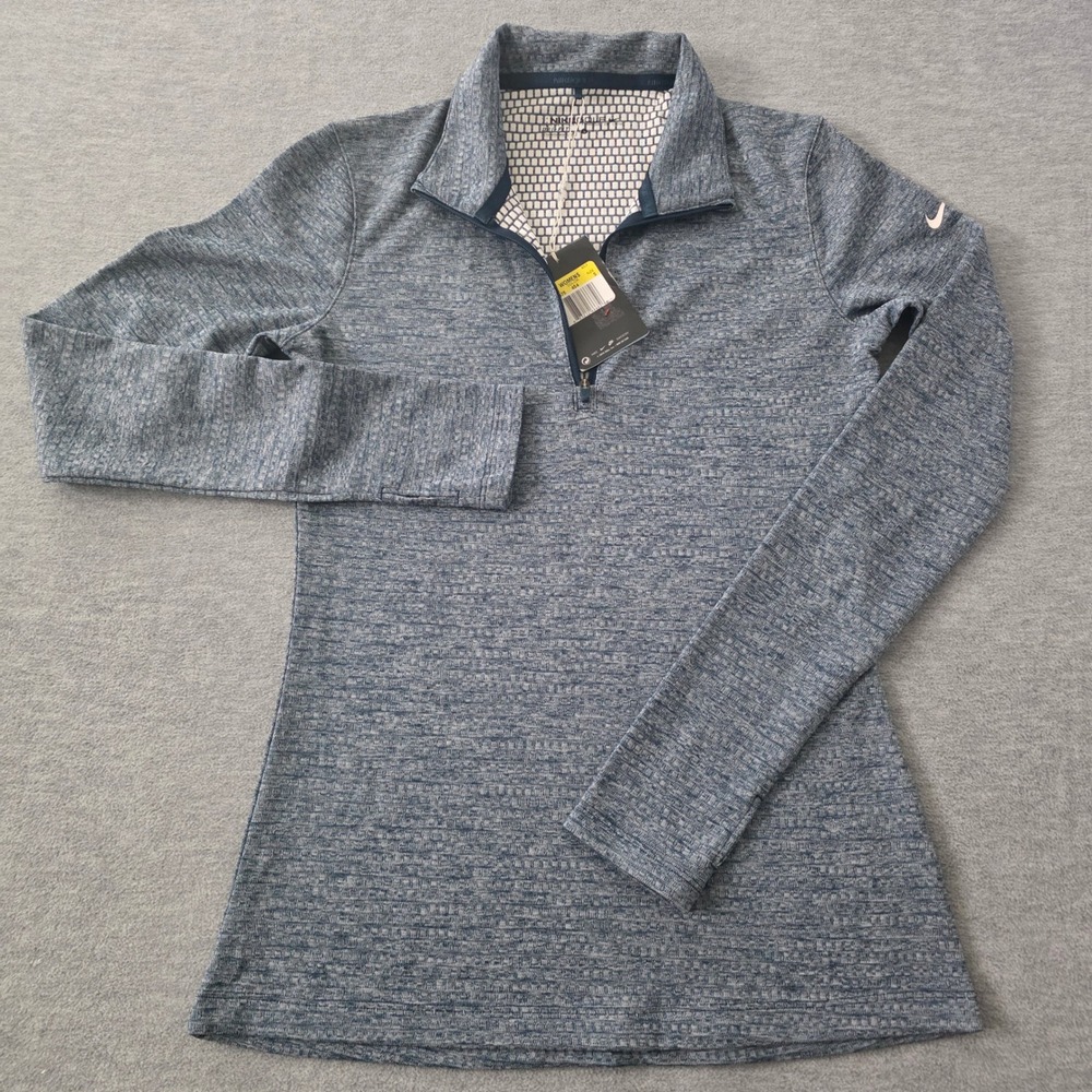 Nike Dri Fit Golf Cool Gray Blueish Womens Size Small Long Sleeve Shirt